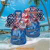 New York Islanders Hawaiian Shirt With American Independence Day Pattern Summer Hawaiian Shirt