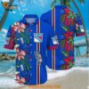 New York Rangers Hawaiian Shirt Tropical Tropical Forest Floral Pattern Summer Hawaiian Shirt