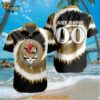 Ottawa Senators Grateful Dead Tie Dye Hawaiian Design Button Shirt
