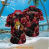 Ottawa Senators Hawaiian Shirt Tropical Rose Pattern Summer Hawaiian Shirt