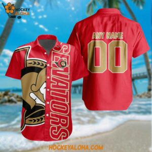 Ottawa Senators New Design Hawaiian Shirt Hockey Team Button Shirt