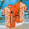 Philadelphia Flyers Hawaiian Shirt Tropical Apricot Blossom Pattern Summer Hawaiian Shirt