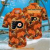 Philadelphia Flyers Hawaiian Shirt Tropical Motifs Summer Hawaiian Shirt