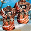 Philadelphia Flyers Special Movies Character Halloween Design Hawaiian Button Shirt
