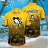 Pittsburgh Penguins Hawaiian Shirt Tropical Flamingo Pattern Summer Hawaiian Shirt
