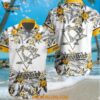 Pittsburgh Penguins Special Flower Tropical Design Hawaiian Button Shirt