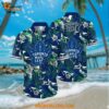 Toronto Maple Leafs Hawaiian Shirt Tropical Leaf Pattern Summer Hawaiian Shirt
