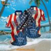 Toronto Maple Leafs Hawaiian Shirt With American Flag Pattern Summer Hawaiian Shirt 1
