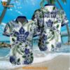 Toronto Maple Leafs Hockey Tropical Flower Hawaiian Design Button Shirt 1