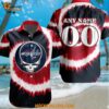 Washington Capitals Grateful Dead Tie Dye Hawaiian Design Button Shirt