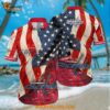Washington Capitals Hawaiian Shirt With American Flag Pattern Summer Hawaiian Shirt