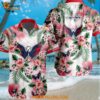 Washington Capitals Hockey Tropical Flower Hawaiian Design Button Shirt