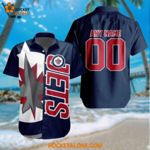 Winnipeg Jets New Design Hawaiian Shirt Hockey Team Button Shirt