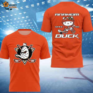 Anaheim Ducks 2026 Hello Kitty Night Of Celebrating Two Sided Shirt