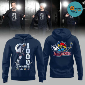 Columbus Blue Jackets Game 1000 For Charlie Coyle Special Edition Hoodie