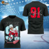 Detroit Red Wings Fedorov 91 Forever Two Sided Shirt