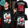 Detroit Red Wings Sergei Fedorov Night 2026 Celebration Two Sided Shirt