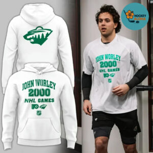 Minnesota Wild John Worley 2000 Nhl Games Edition Hoodie