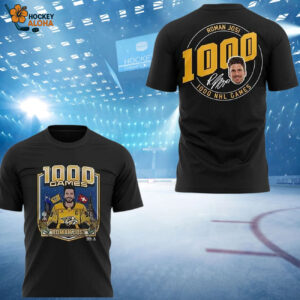 Roman Josi 1000 Nhl Games 2026 Nashville Predators Two Sided Shirt