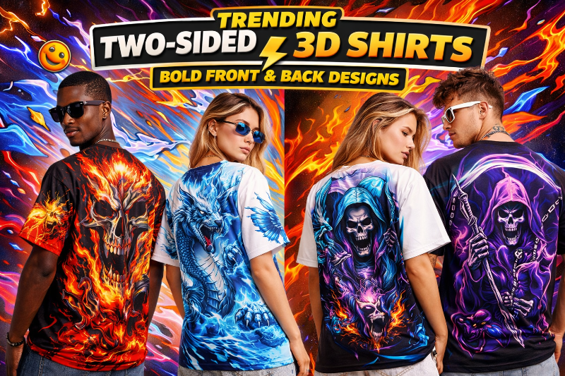 Trending Two Sided 3D Shirts